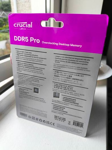 Brand New Pc Ram Crucial Pro Oc 64gb 2x32gb Ddr5 6000mhz Xmp Expo White