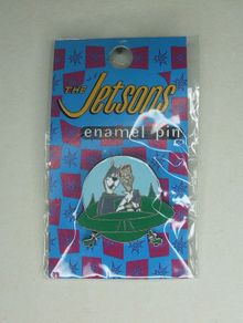 THE JETSONS (Cartoon Network) - charity pin badge, unopened and in original packaging (c.1994)