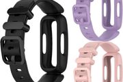Set 3 pieces - Compatible with Fitbit Ace 3 for Kids, Soft Silicone Waterproof Bracelet Accessories Sports Watch Strap