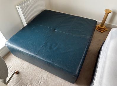 Footstool blue
