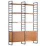 Hand carved 3-Panel Room Divider Brown 120x165 cm Solid Mango Wood Image 3