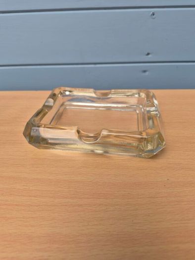 Clear Glass Cigar Rest Ashtray