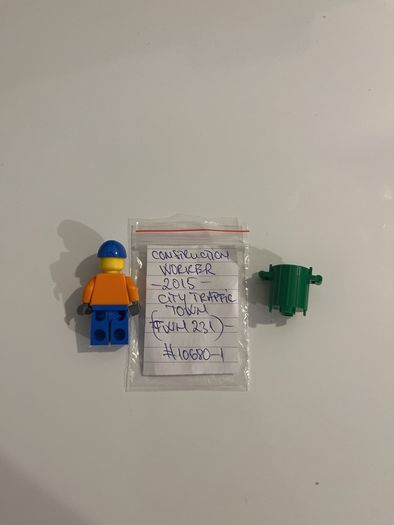 Lego City Construction Worker minifigure