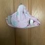 Next girls pink floral UV swimsuit & hat aged 2-3 years Image 4