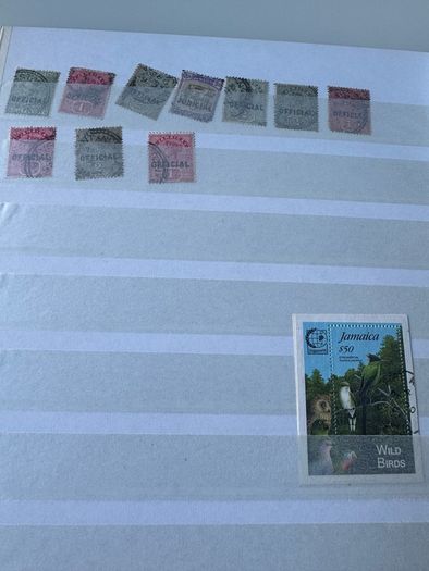 JAMAICA collection in stamp album