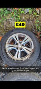 Various Sets & Singles of 5x108 Steel wheels & Alloys to Suit Ford , Volvo & Jaguar 15" 16" 17" 18" inch with 63.5 c/b @ OCG