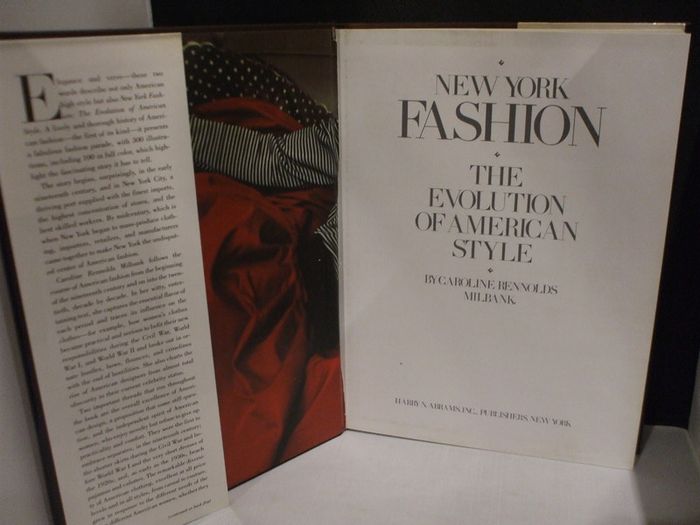 SALE!  NEW YORK FASHION The Evolution of American Style by Caroline Rennolds Milbank