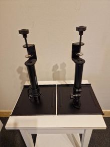 Vondynote Set of 2 Desktop Clamp Speaker Stands Height Adjustable