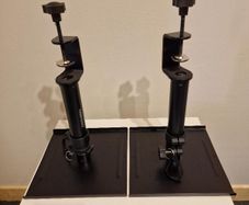 Vondynote Set of 2 Desktop Clamp Speaker Stands Height Adjustable