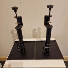 Vondynote Set of 2 Desktop Clamp Speaker Stands Height Adjustable