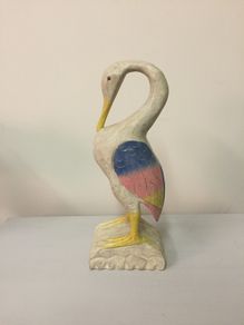 vintage hand carved bird
