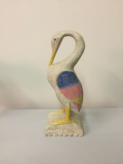 vintage hand carved bird