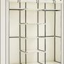 Portable Wardrobe, Foldable Closet, Clothes Storage Organiser with Hanging Rail, Shelves, Fabric Cover, for Bedroom, Cloakroom, 150 x 45 x 175 cm Image 3