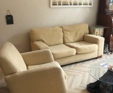 Sofa and chair: Two seater couch and chair