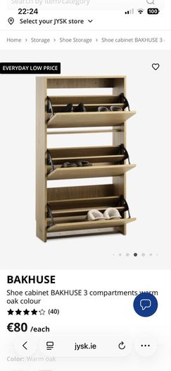 Shoe storage