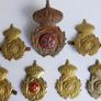 Vintage Collection of Irish regiments cap and collar badges Image 3