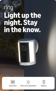 Ring Spotlight Cam 2k battery- newest generation.