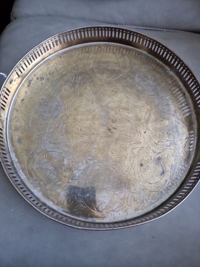 silver plated tray