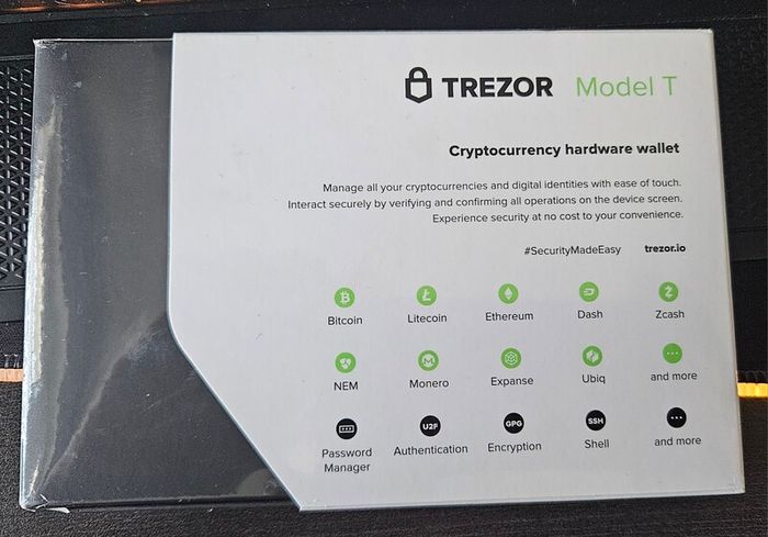 Trezor Model T - Hardware Crypto Wallet  (Brand New & Sealed)