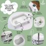 Foldable Baby Bath on Stand with Bath Holder, Bath Pillow and Drain System Image 2