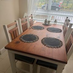 Rustic Solid Wood Dining Table