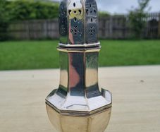 Antique sugar bowl (caster) in the Edwardian style from the beginning of the 20th century.