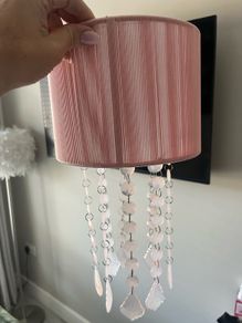 Next pink lampshade pendant