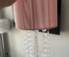 Next pink lampshade pendant