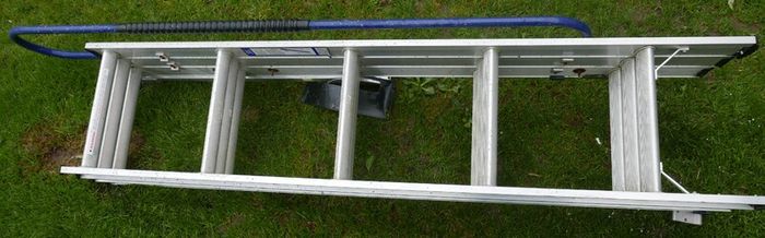 Sliding Loft Ladder with handrail