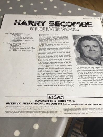 Harry Secombe Vinyl LP - If I ruled the world