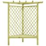 Corner Pergola with Seat 130x130x197 cm Impregnated Pinewood Image 5