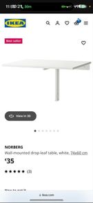 ikea drop desk