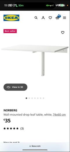 ikea drop desk
