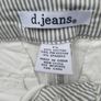 D Jeans Stripe Cotton Capris Sz UK14 Image 2