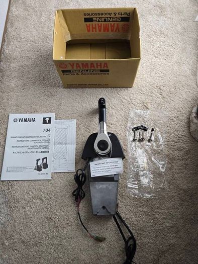Genuine Oem Yamaha Outboard 704 Single Top Mount Binnacle Remote Control Box