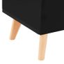 Sideboard Black 160x40x70 cm MDF Image 4