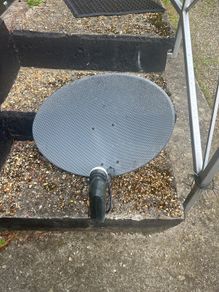 Saorview satellite dish and box