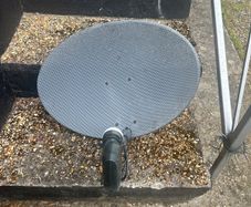 Saorview satellite dish and box