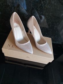 FAITH high heel blush sparkle stilettos from Next size UK 4