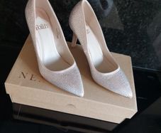 FAITH high heel blush sparkle stilettos from Next size UK 4