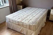 Free double bed mattress to divan base