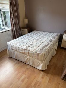 Free double bed mattress to divan base