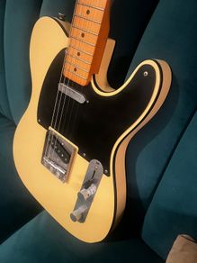 Fender Squier 40th Anniversary Telecaster, Vintage Edition in the Satin Vintage Blonde finish