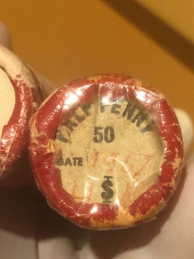 1967 Halfpenny Bank Roll X 2 Read Description