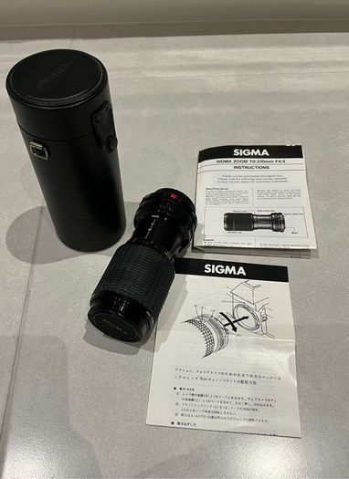 1984 Canon AE-1 Program Film Camera + Sigma zoom lens +Vivitar flash