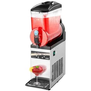 Frozen Drink Maker, 15L Single Tank Slushy Machine, 60 Cups Stainless Steel Margarita Smoothie Frozen Drink Machine