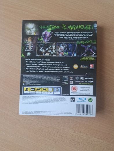 Batman Arkham Asylum: Game of the Year edition (with 3d glasses) - PS3