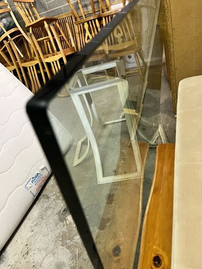 Glass topped Dining table