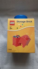 LEGO Storage Box Brick 1 Knob Single Blue