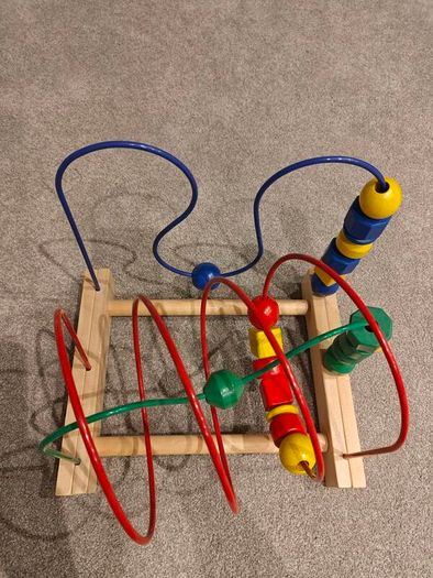 Ikea mula wooden bead Rollercoaster toddler toy